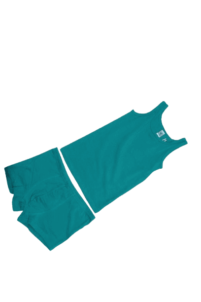 Teal Tank Top & Boxer Brief Underwear Set